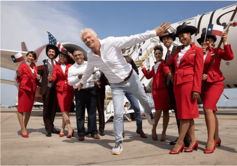 Richard Branson Virgin Atlantic