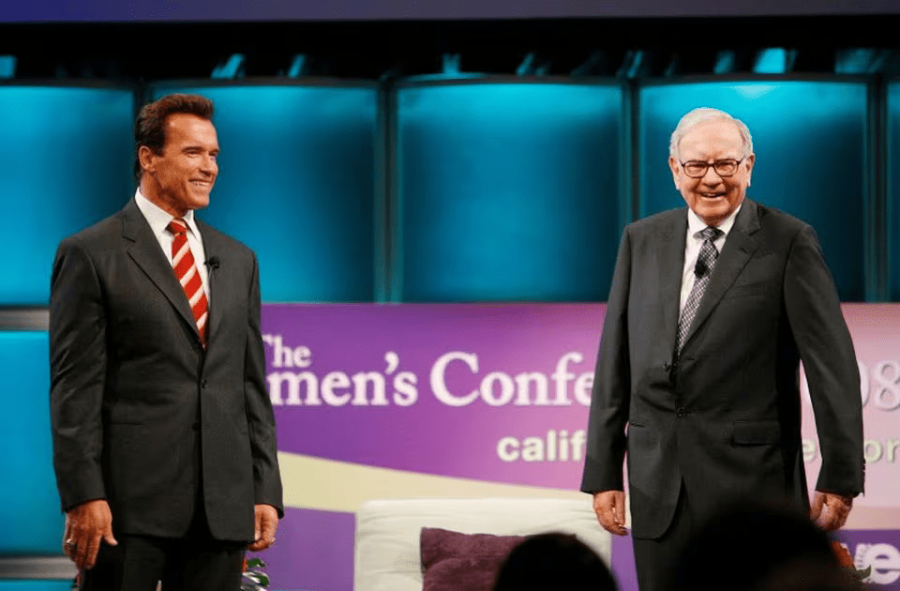 Arnold Schwarzenegger és Warren Buffett