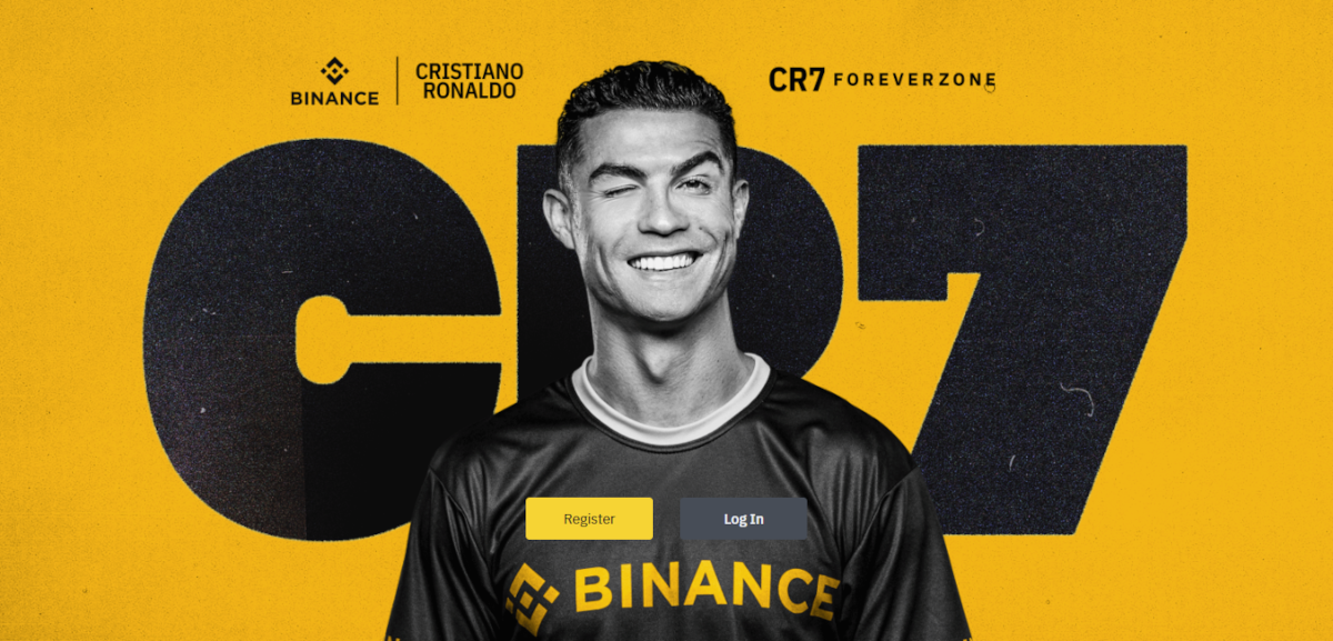 christiano ronaldo binance