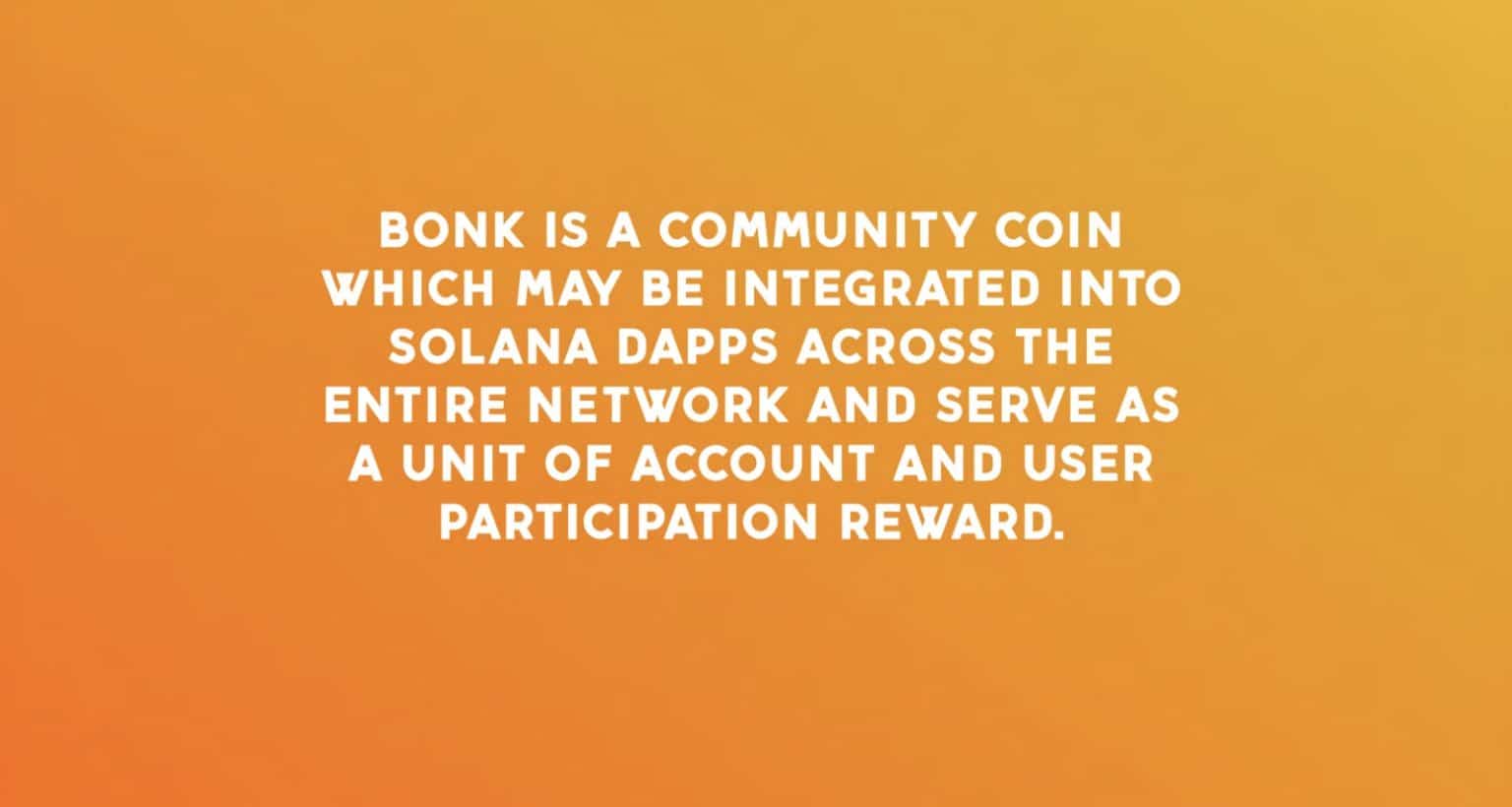 Bonk white paper statement