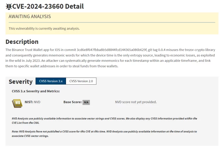 binance trust wallet NIST