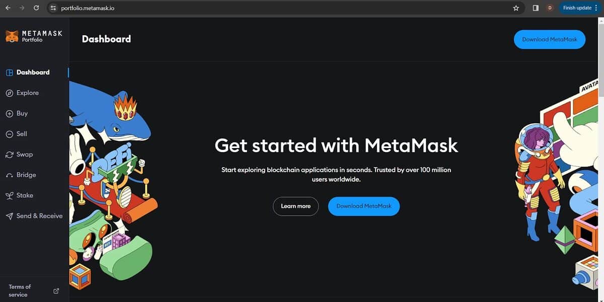 MetaMask Daylight start