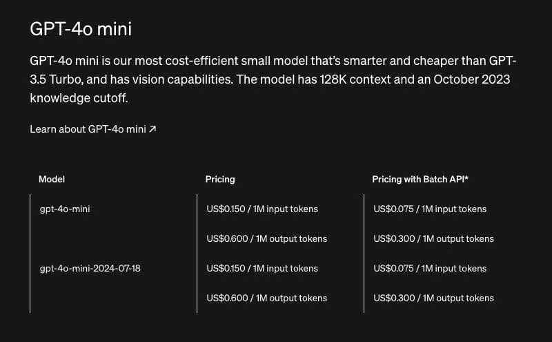 chatgpt 4o mini