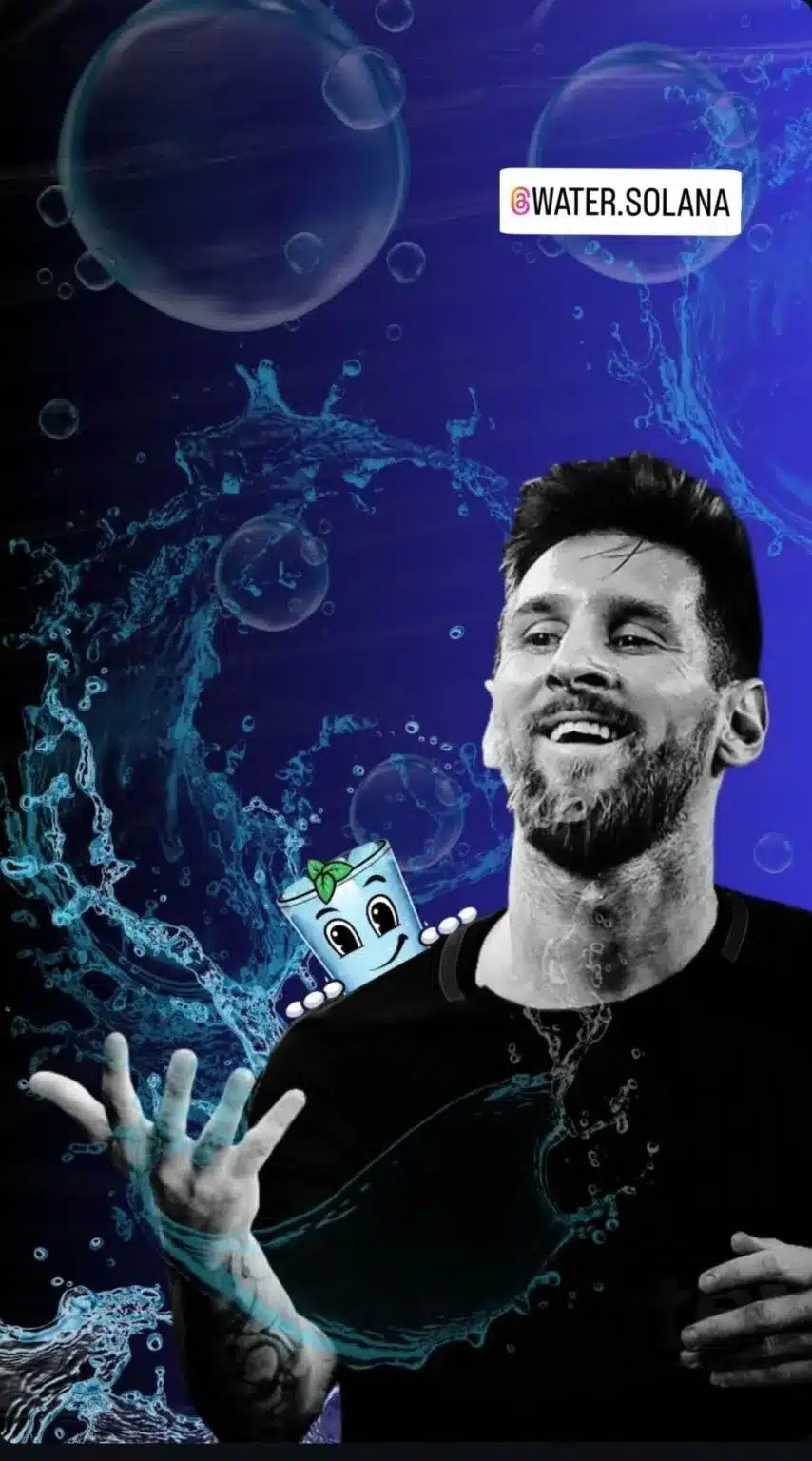 leo messi water meme erme