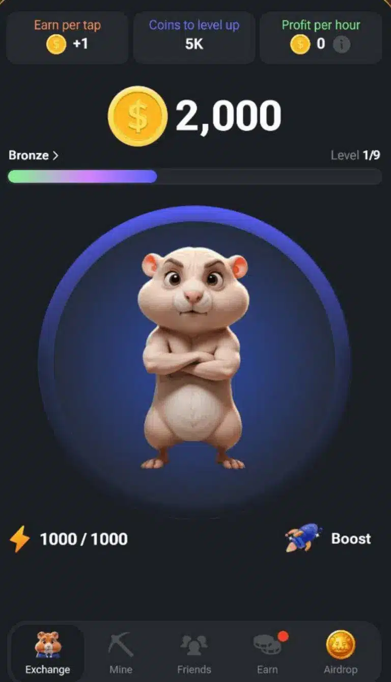 hamster kombat bronze level