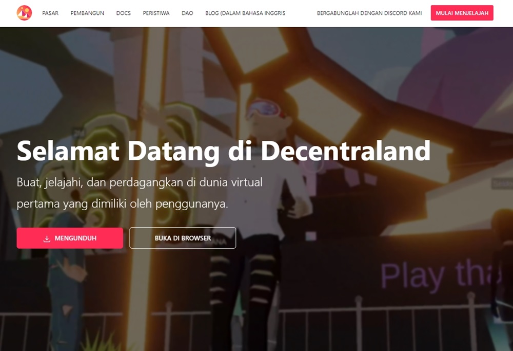 Decentraland - Proyek Metaverse