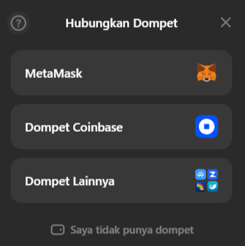 Hubungkan Dompet ke Platform Presale