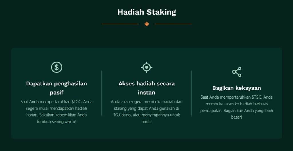 TG.Casino-Staking dan Sistem Bagi Hasil