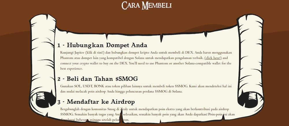 Cara membeli Smog token