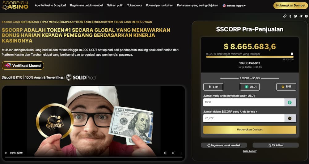 Scorpion Casino - Game Penghasil Crypto