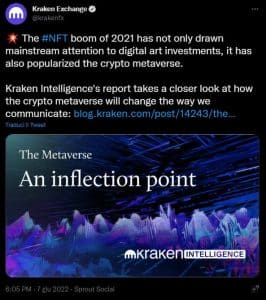 kranken metaverse tokens tweet