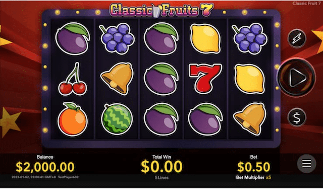 slot online soldi veri - classic fruits 7