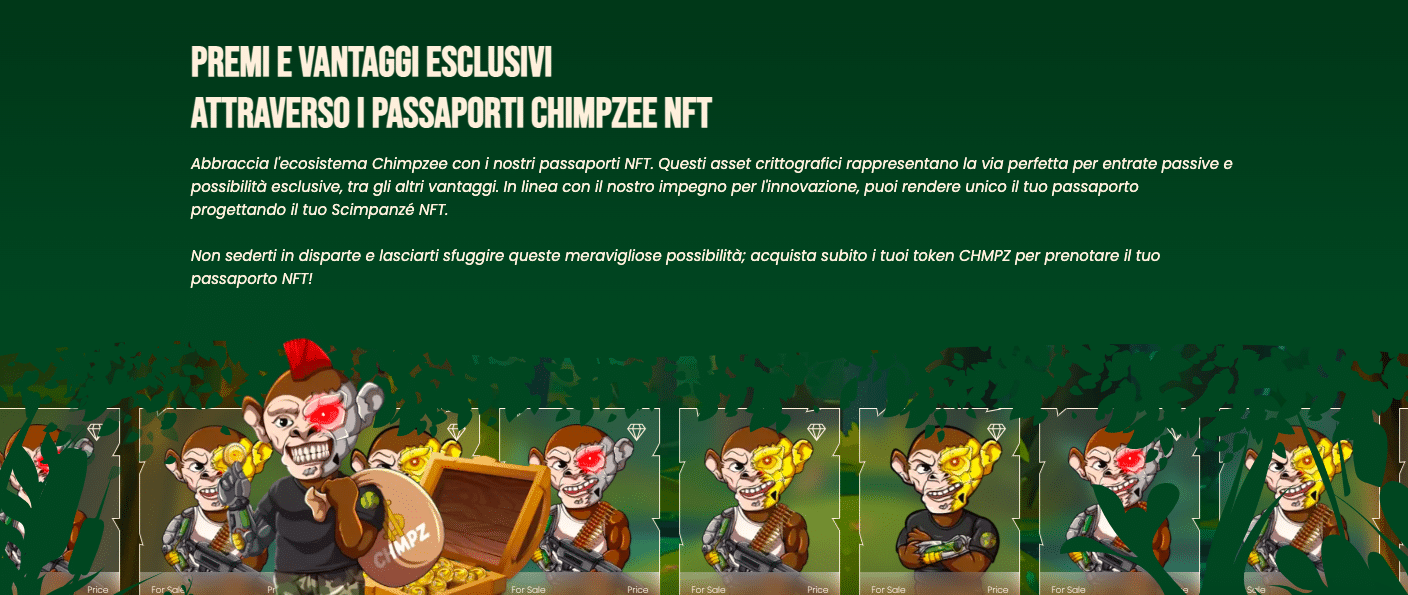 comprare chimpzee token 1