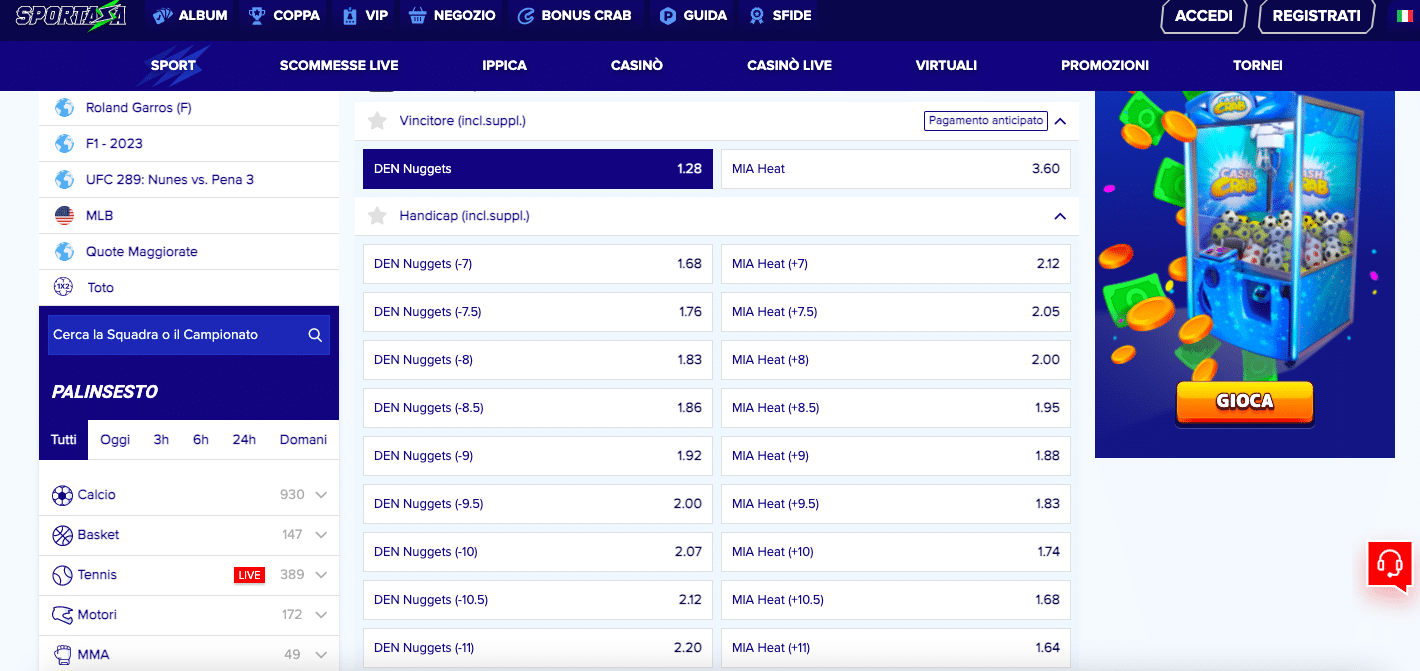 scommesse finali nba sportanza