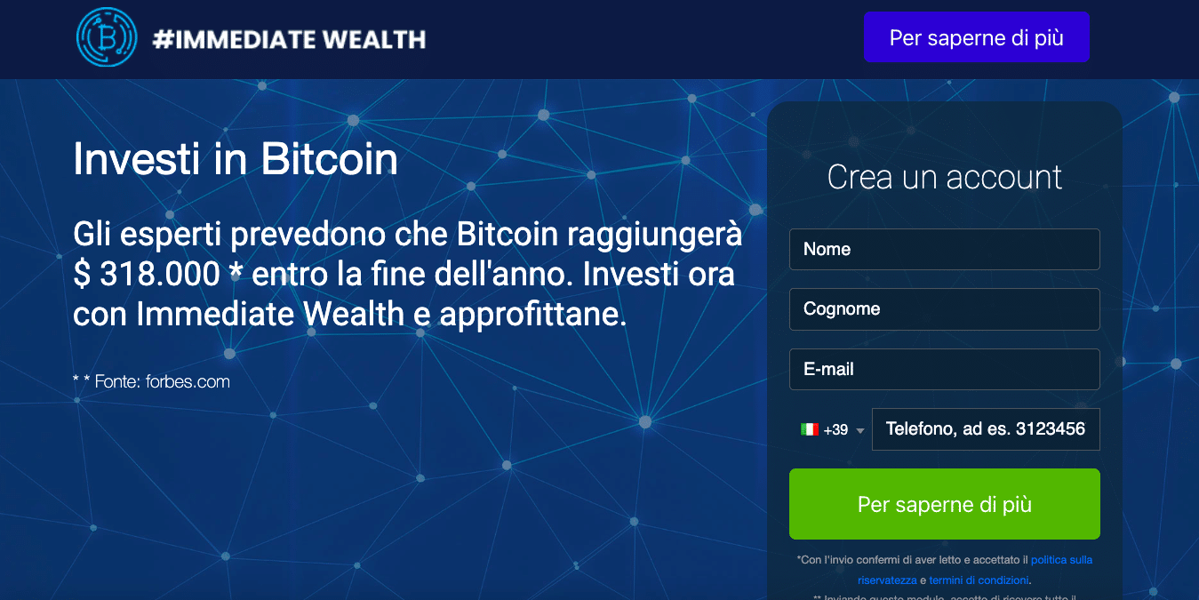 Immediate Wealth recensioni