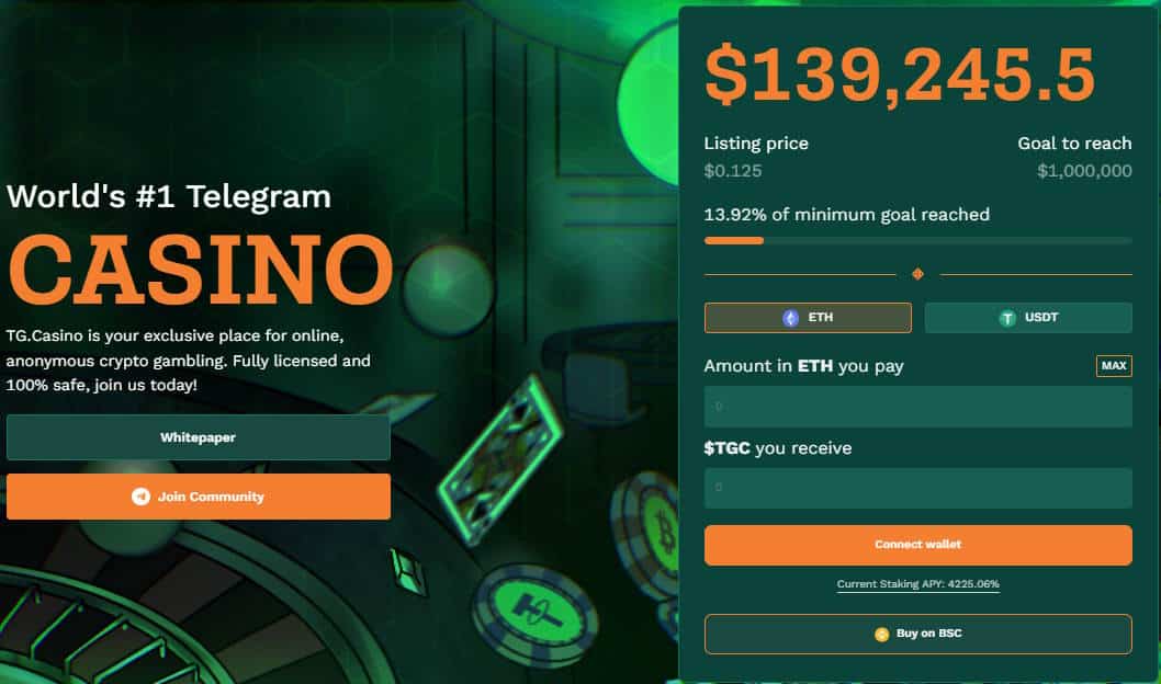 Crypto AI - tg.casino presale