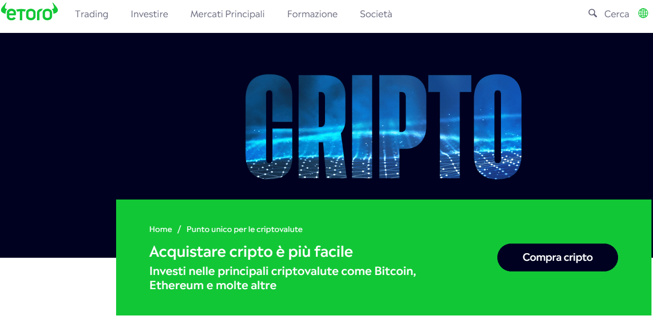 investire in criptovalute - eToro