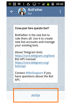 Bot telegram - ricerca