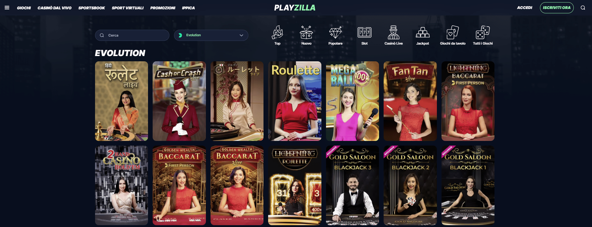 evolution casino - Playzilla