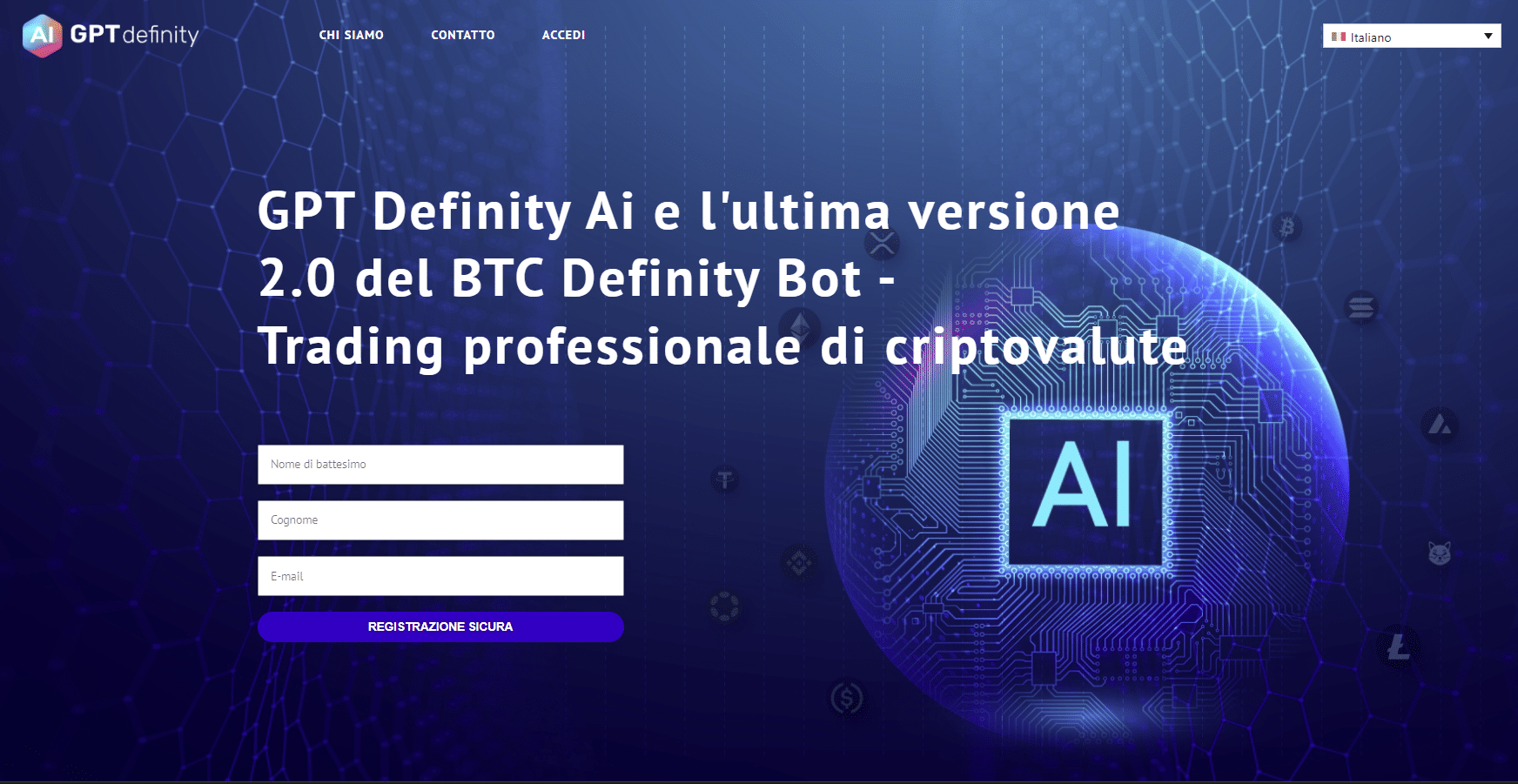 GPT Definity - Registrazione