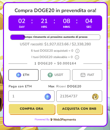 Comprare Dogecoin20 - guida