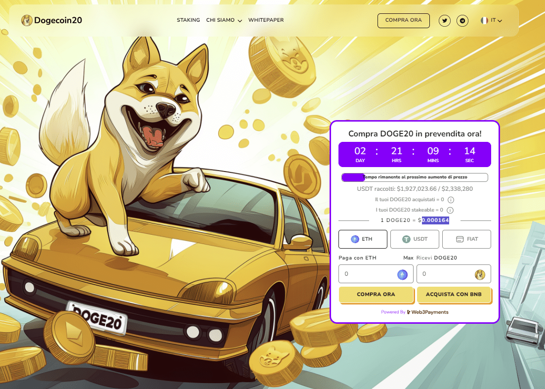 Comprare Dogecoin20 - tutorial