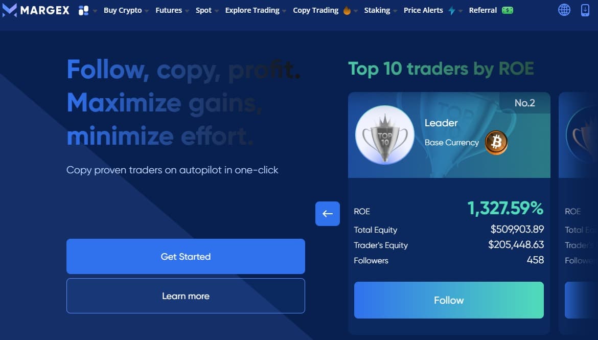 migliori exchange - margex copytrading