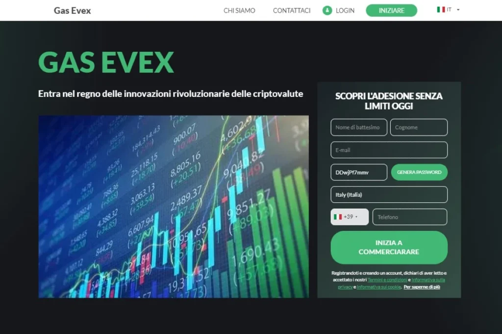 Gas Evex - sito web