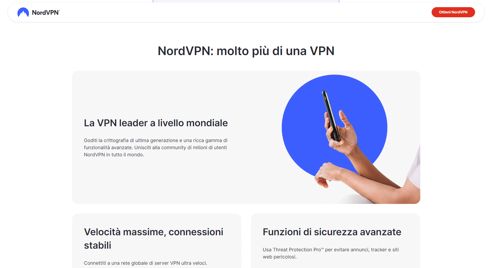 migliori vpn - nordvpn home