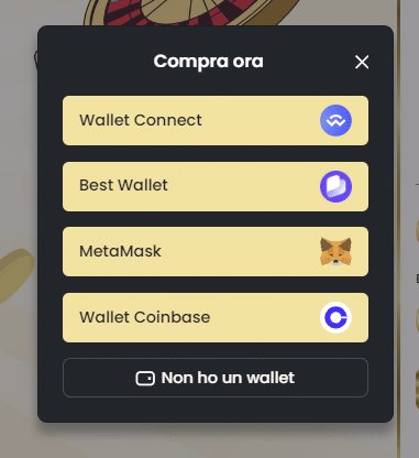 comprare memebet token - wallet