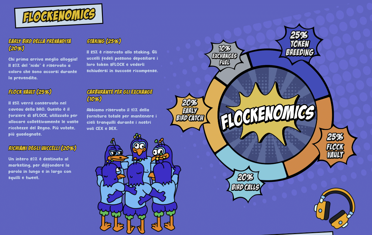 previsioni flockerz - tokenomics