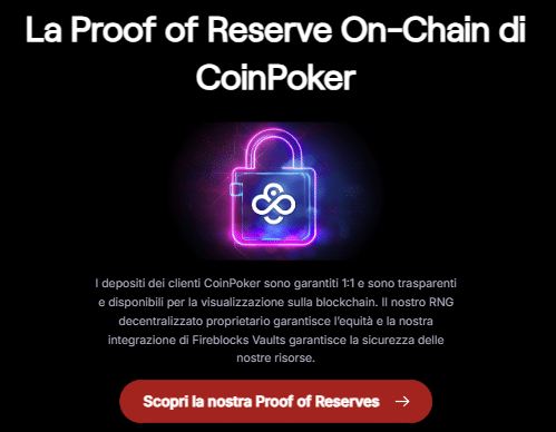 Recensione CoinPoker - PoR