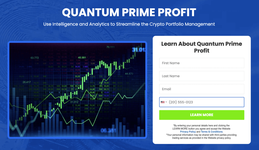 Quantum Prime Profitの公式ウェブサイト