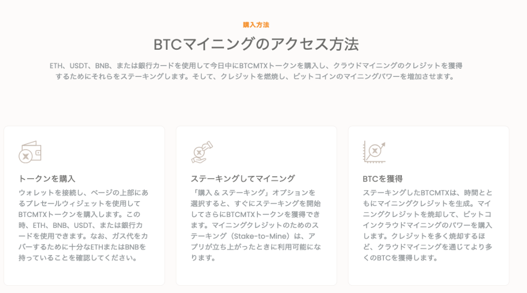 Bitcoin Minetrixプレセールサイト