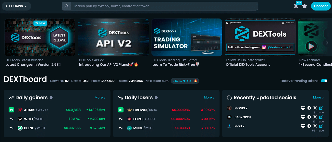 DEXToolsの使い方1