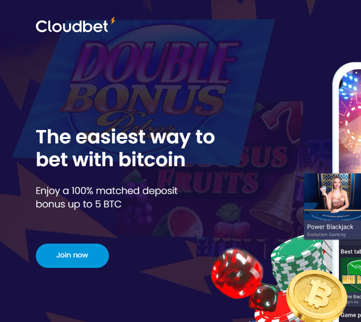 Cloudbet – Plati kazino žaidimų ir sporto lažybų pasiūla