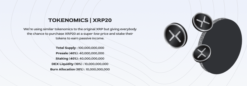 xrp20 tokenomika