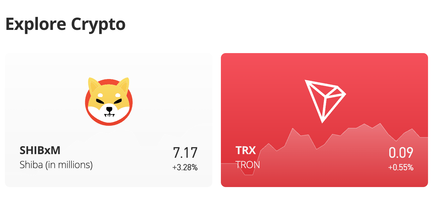 2. eToro – pirmaujanti kriptovaliutų piniginė ir prekybos platforma