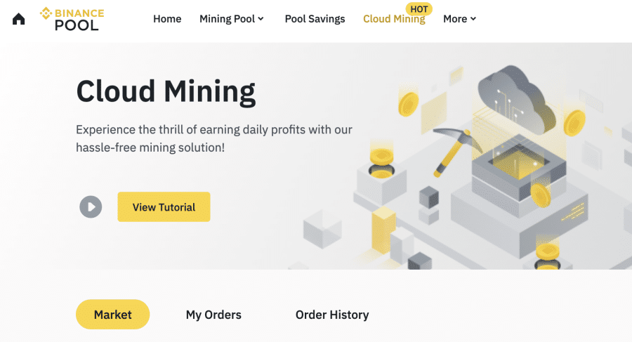 binance cloud mining