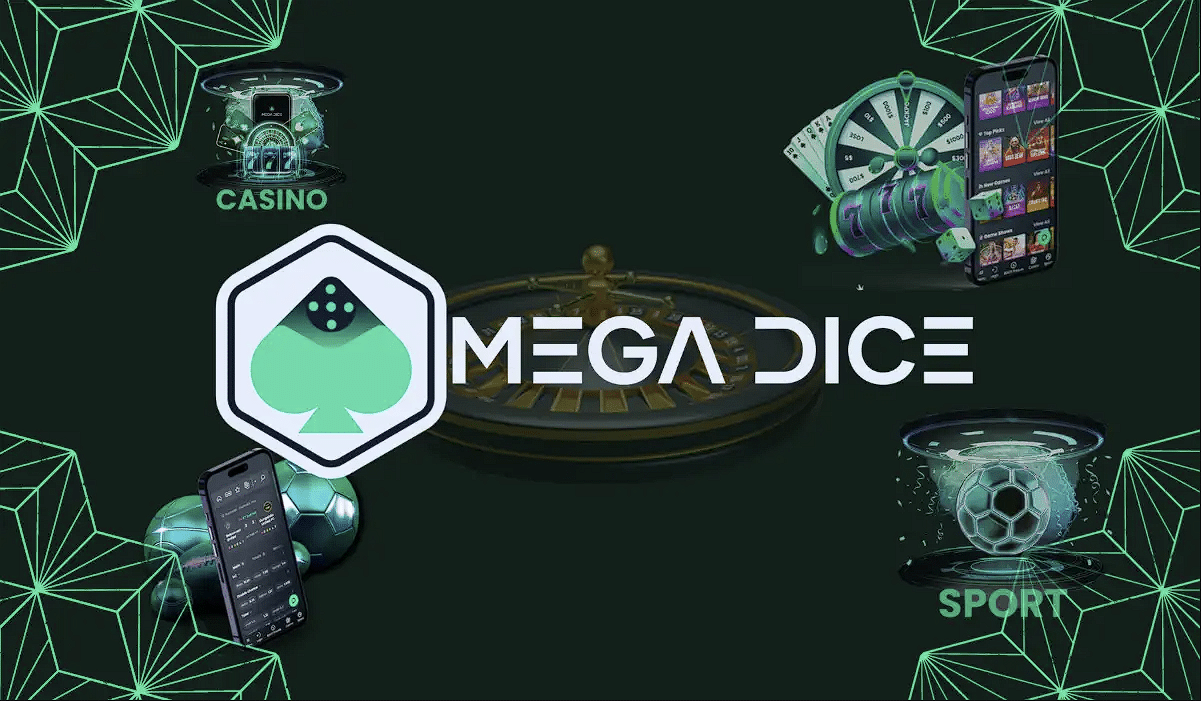 6. Mega Dice – siūlo suderinamumą su Telegram programa ir mobiliaisiais įrenginiais