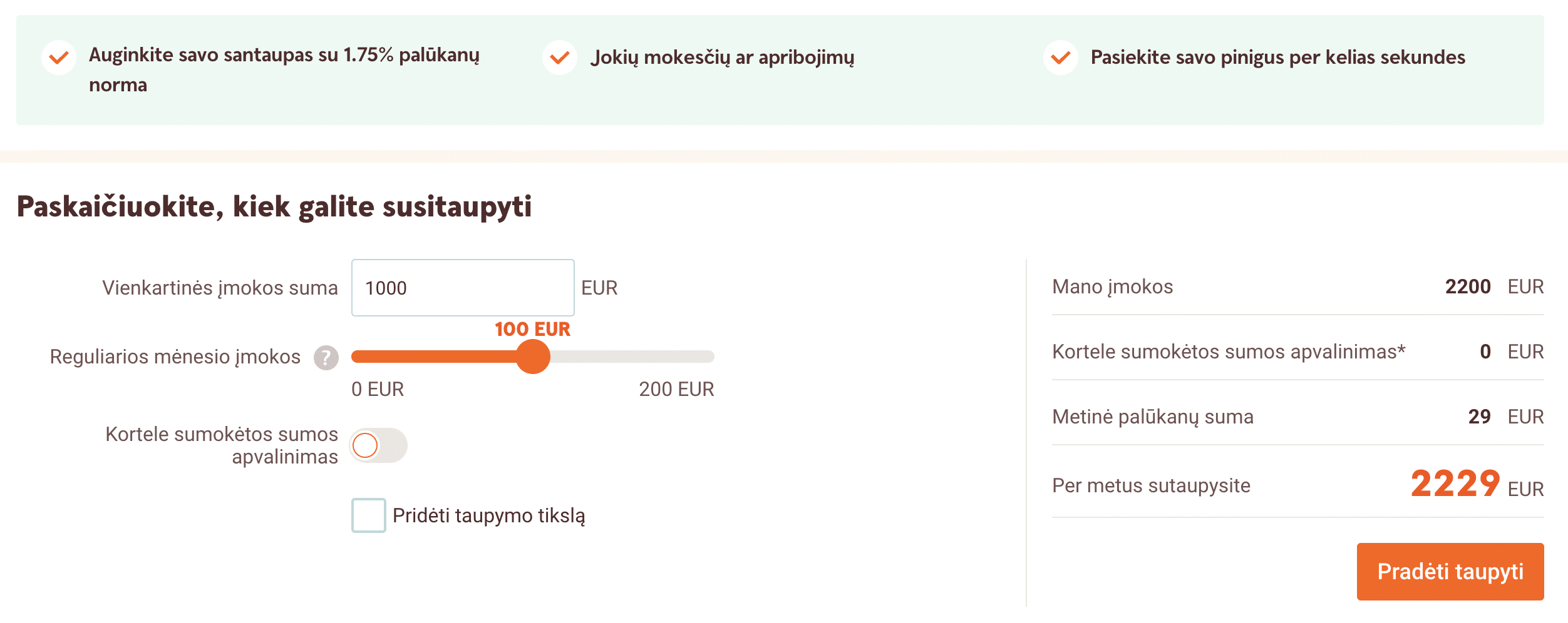 2. Swedbank Investavimo Skaičiuoklė