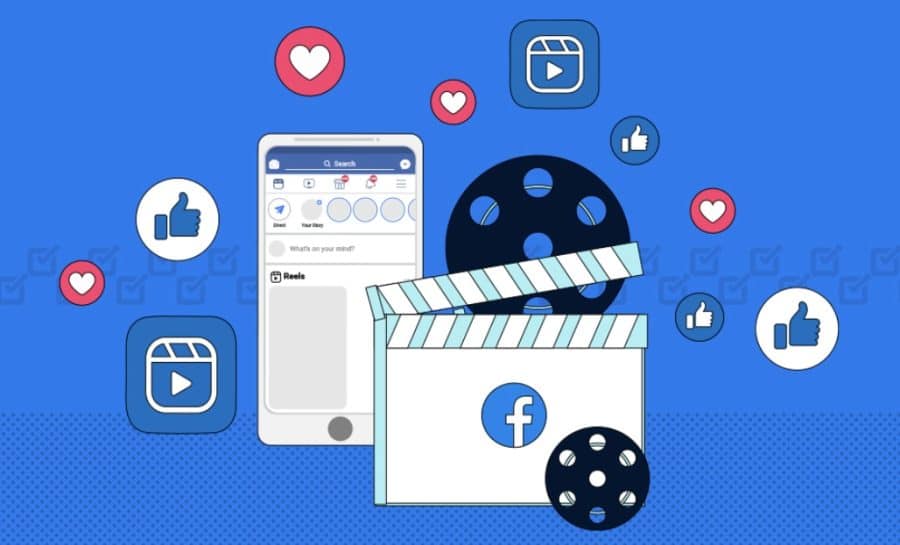 Facebook produktu statistika - Facebook reels