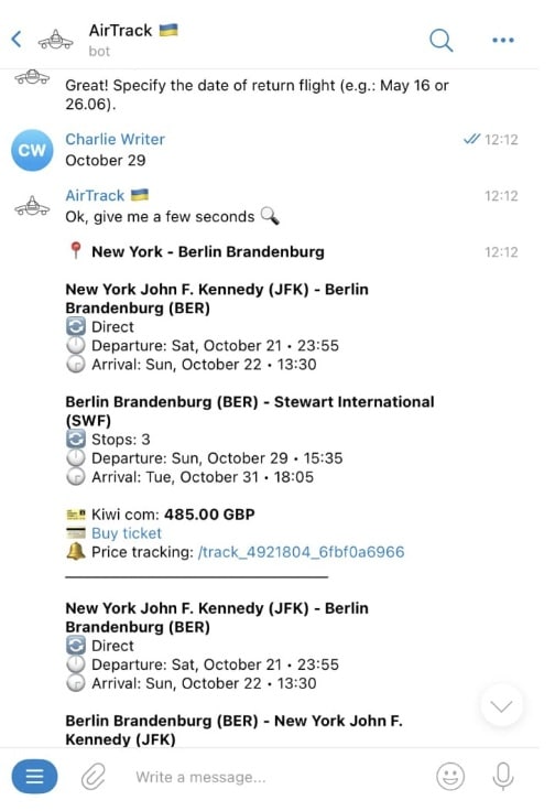 AirTrack - labākā telegram grupa lētu lidojumu biļešu atrašanai