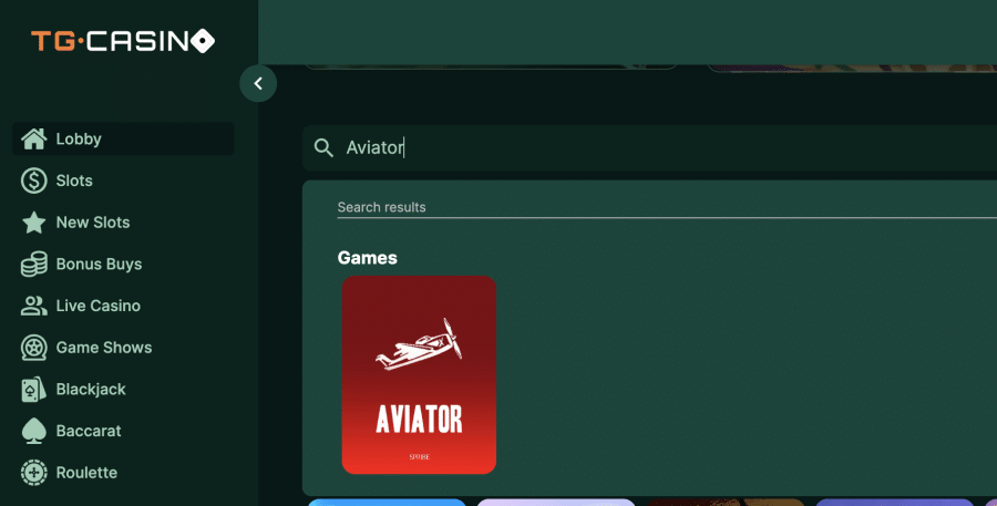 TG.Casino – kopumā labākā Aviator spēļu tiešsaistes vietne