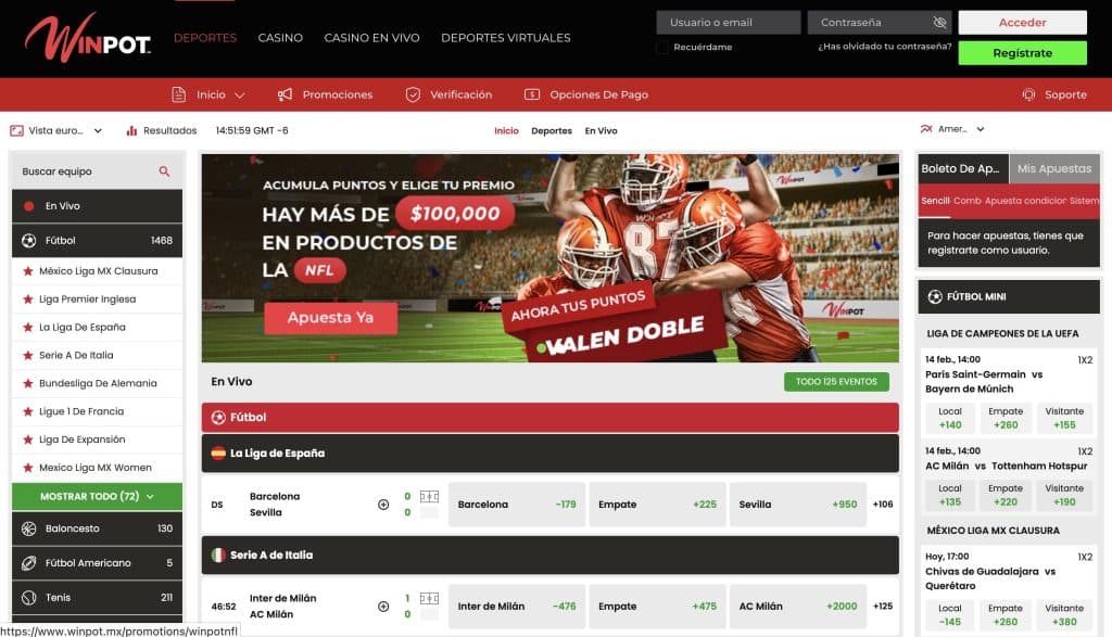 apuestas super bowl home