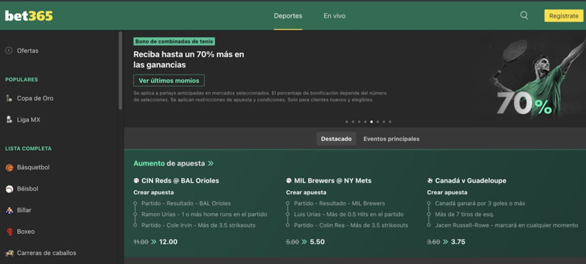 bet365 es una casa de apuestas en México de renombre