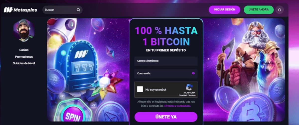 Metaspins casino de criptomonedas