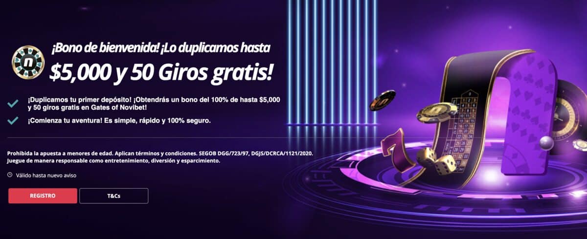 Novibet casino bonos para México