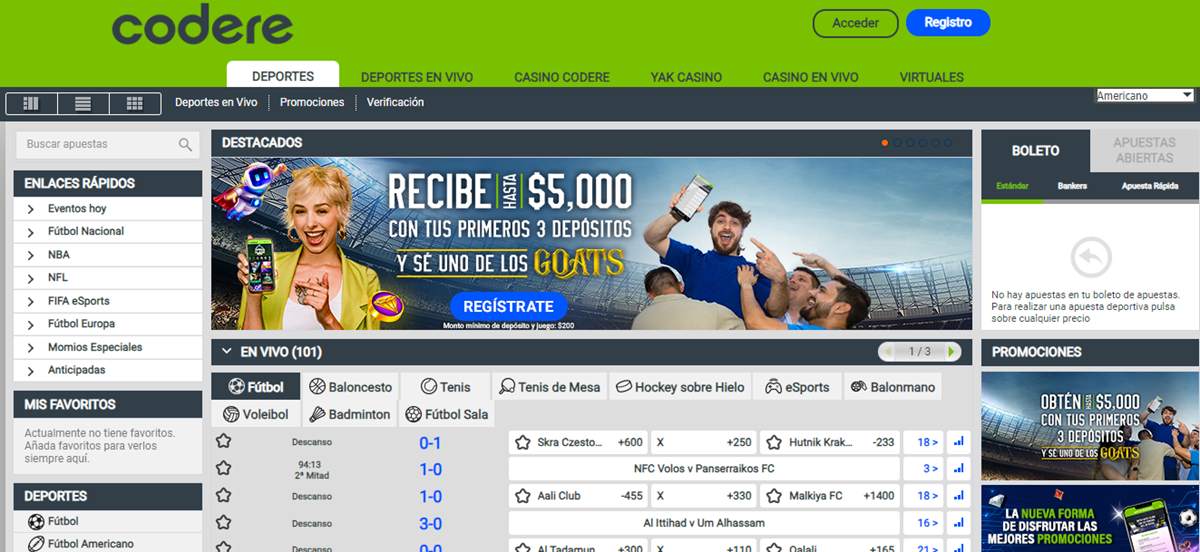 Cómo ganar apuestas deportivas en Codere