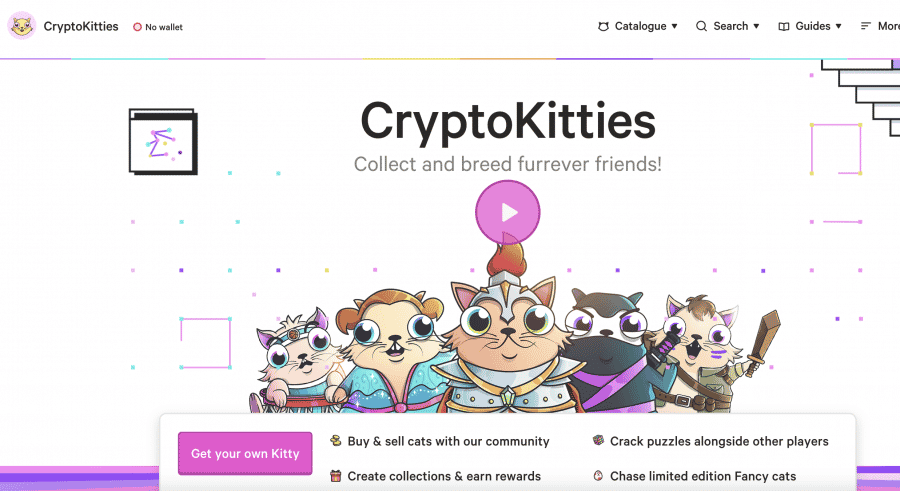 cryptokitties - top 10 nft games